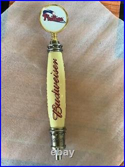 VTG Beer Tap Handle Philadelphia Phillies Budweiser Stadium-Used Ashburn Alley VTG Beer Tap Handle Philadelphia Phillies Budweiser Stadium-Used Ashburn Alley