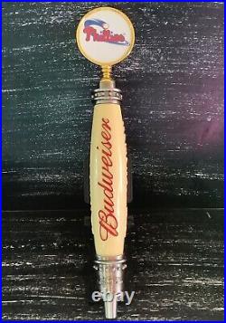 VTG Beer Tap Handle Philadelphia Phillies Budweiser Stadium-Used Ashburn Alley VTG Beer Tap Handle Philadelphia Phillies Budweiser Stadium-Used Ashburn Alley