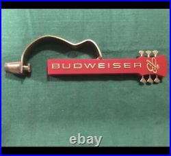 VTG Budweiser Guitar Silhouette Beer Tap Handle Anheuser Busch Rare Man Cave 002