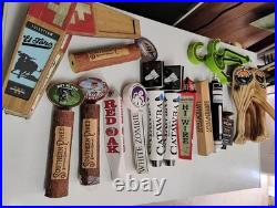 Variety of North Carolina Breweries Tap Handles