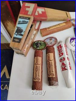 Variety of North Carolina Breweries Tap Handles