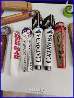 Variety of North Carolina Breweries Tap Handles