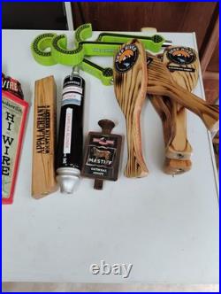 Variety of North Carolina Breweries Tap Handles