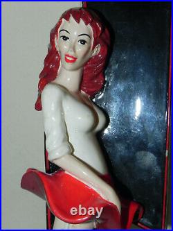 Very Rare Central City Brewing Red Racer Beer Tap Handle Pretty Girl Red Skirt