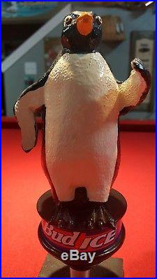 Very Rare & Htf Bud Light Boxing Kangaroo & Bud Ice Penguin Beer Tap Handles