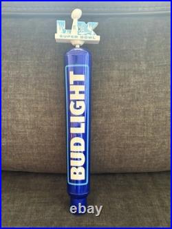 Very Rare Promo? New Bud Light Super Bowllx60 Football Beer Tap Handle Lqqk