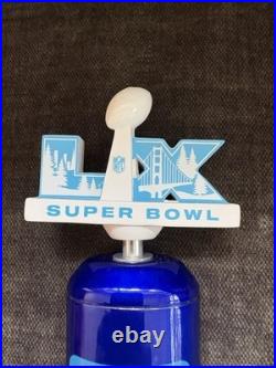 Very Rare Promo? New Bud Light Super Bowllx60 Football Beer Tap Handle Lqqk