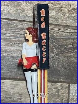 Very Rare RED RACER Central City Brewery Distillery Beer Tap Handle Lady Used