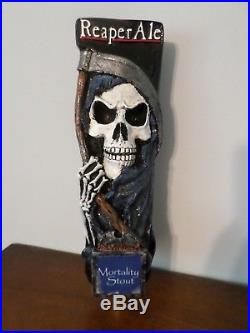 Very Rare Reaper Ale Mortality Stout Do You Dare 10 Draft Beer Keg Tap Handle