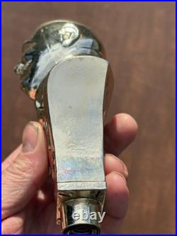 Vintage 1950's SICK'S RAINIER Diamond Draft Beer Tap Handle Brew Master Bust Guy