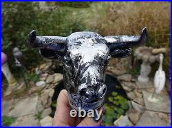 Vintage 1978 JOS. SCHLITZ MALT LIQUOR BULL BEER Tap Handle SUPER! UNUSED