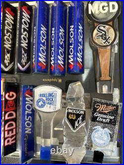 Vintage Acrylic Beer Tap Handles And Pourer Lot Set! 42 Total Taps Wow