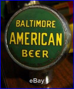 Vintage American Beer Brewing Co Ball Tap Knob / Handle Baltimore MD Maryland