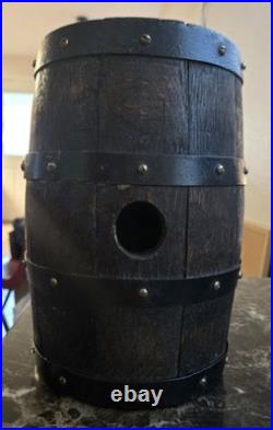 Vintage Antique Wood / Iron Bound Antique Keg