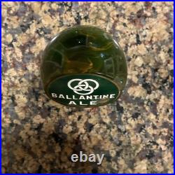 Vintage Ballantine Ale Beer Ball Knob Tap Handle 1940's Newark, NY