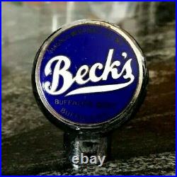Vintage Beck's Beer Ball Tap Knob / Handle Magnus Beck Brewing Co Buffalo Ny