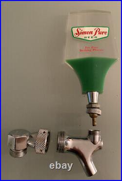 Vintage Beer Tap Handle Faucet Simon Pure Buffalo NY Banner Chicago Hardware