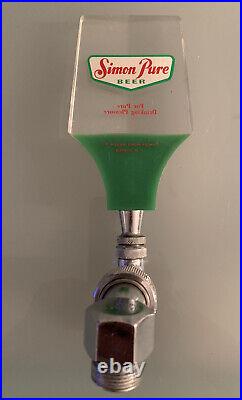 Vintage Beer Tap Handle Faucet Simon Pure Buffalo NY Banner Chicago Hardware