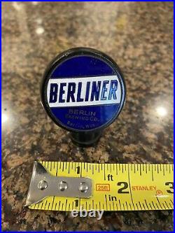 Vintage Berliner Beer Ball Knob Tap Handle 1930's Berlin, WI