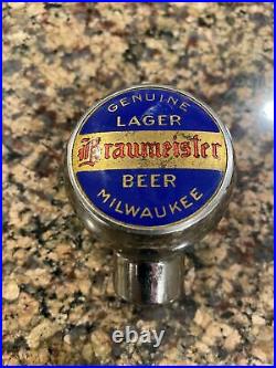 Vintage Braumeister Beer Ball Knob Tap Handle 1930's Milwaukee, WI