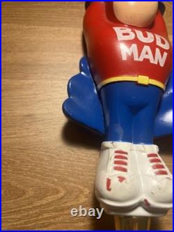 Vintage BudMan Budweiser Budman Super Hero Beer Tap Handle Craft Collectible VTG