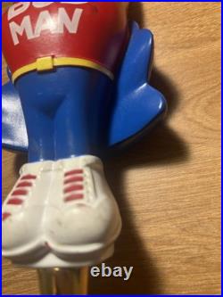 Vintage BudMan Budweiser Budman Super Hero Beer Tap Handle Craft Collectible VTG