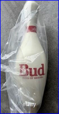 Vintage Budweiser Bowling Pin Tap Handle Sealed NOS
