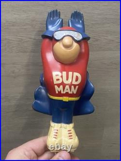 Vintage Budweiser Bud Man Beer Tap Handle In Great Condition