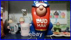 Vintage Budweiser Budman Beer Bud Man 10 Inch Tap Handle Knob