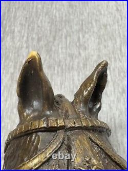 Vintage Budweiser Clydesdale Horse Tap Handle Head Beer Bar Mancave COMPLETE
