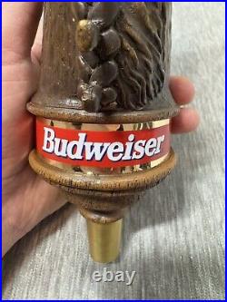 Vintage Budweiser Clydesdale Horse Tap Handle Head Beer Bar Mancave COMPLETE