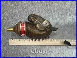 Vintage Budweiser Clydesdale Horse Tap Handle Head Beer Bar Mancave COMPLETE