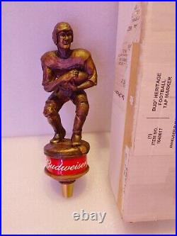 Vintage Budweiser Quarterback Football NOS NIB 10 Draft Beer Tap Handle