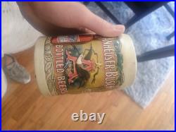 Vintage Budweiser keg tap handles and mugs