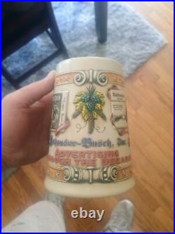 Vintage Budweiser keg tap handles and mugs