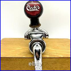 Vintage COOKS GOLDBLUME Chrome Beer Tapper and Knob Tap Handle Pull