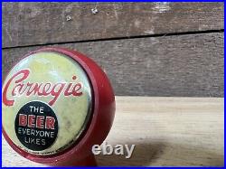 Vintage Carnegie Beer Ball Tap Handle Carnegie, PA