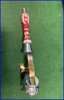 Vintage Caskell & Chambers Beer Tap Porcelain HandleHeavy Bronze 1959