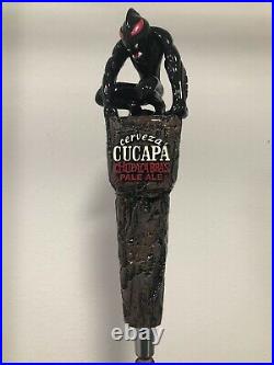 Vintage Cervecia Cucapa Baja CA, CHUPACABRA Full 3D Raised Tap Handle RARE/NEW