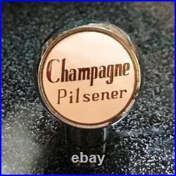 Vintage Champagne Pilsener Beer Ball Tap Knob / Handle Johnson Brewing Lomira Wi