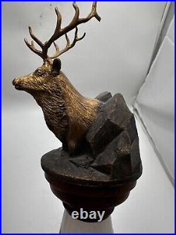 Vintage Collectible Anheuser Busch Elk Mountain Amber Ale Tap Handle Elk Head