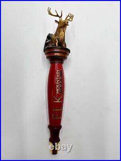 Vintage Collectible Anheuser Busch Red Elk Mountain Red Tap Handle Elk Head