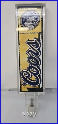 Vintage Coors Beer Tap Handle Lucite Classic Mountain Design 9.5x 2.25