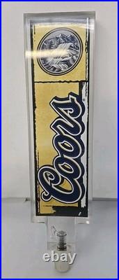 Vintage Coors Beer Tap Handle Lucite Classic Mountain Design 9.5x 2.25