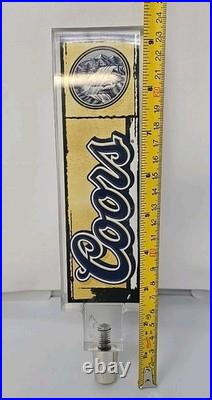 Vintage Coors Beer Tap Handle Lucite Classic Mountain Design 9.5x 2.25