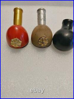 Vintage Draft Beer Ball Tap Handle Lot of 3 Diff Krueger Extra Light and Manz