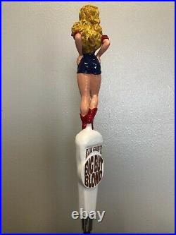Vintage Elk Grove BIG BUTT BLOND RARE Full 3D Figural Tap Handle NEW Condition