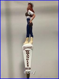 Vintage Elk Grove WRANGLER RED RARE Full 3D Figural Tap Handle NEW Condition