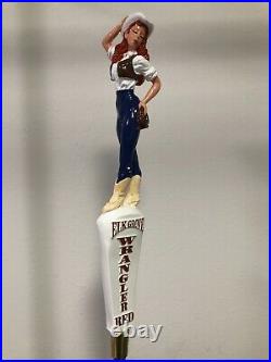 Vintage Elk Grove WRANGLER RED RARE Full 3D Figural Tap Handle NEW Condition