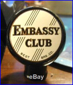 Vintage Embassy Club Beer Best Brewing Co Ball Tap Knob Handle Chicago IL